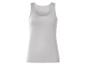 Helles graues Damen-Basic-Tanktop.