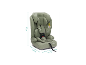 Grüner Kindersitz mit Gurt, Maße 63cm (H) x 38cm (T) x 44cm (B), für 0-15 Monate.