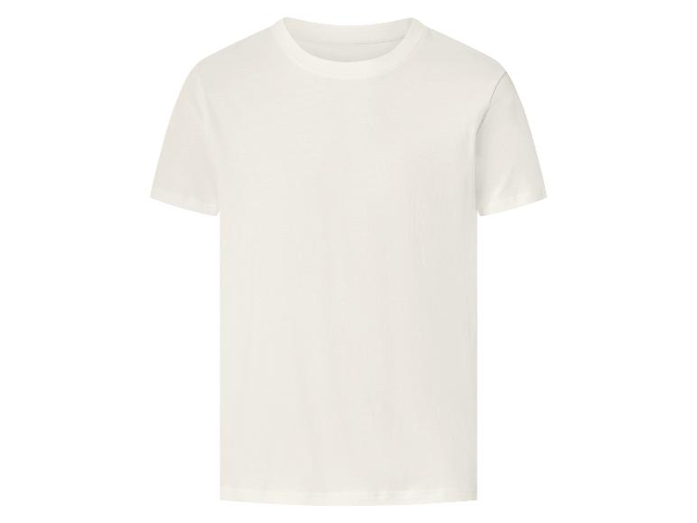 Weißes Herren-T-Shirt mit kurzen Ärmeln und Rundhalsausschnitt