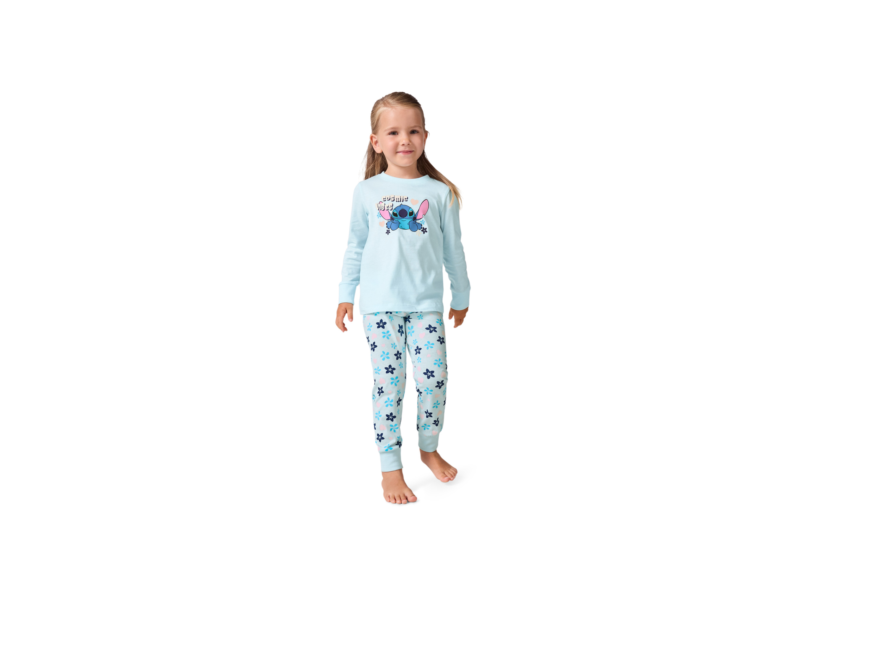 Thumbnail - Kleinkinder Mädchen Jungen Pyjama (Stich, 110/116)