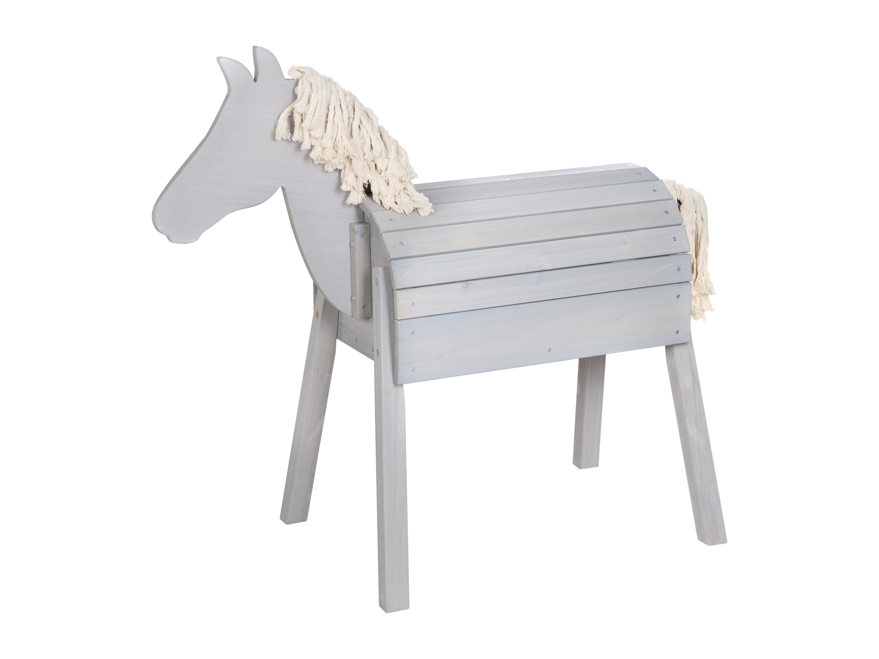 ROBA Spielpferd Outdoor, wetterfest (klein (48x110x96 cm), Grau)
