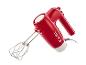 Roter Handmixer mit Metallbesen und der Aufschrift „1973“.