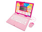 Ein rosa Disney Princess Laptop mit Maus für Kinder.