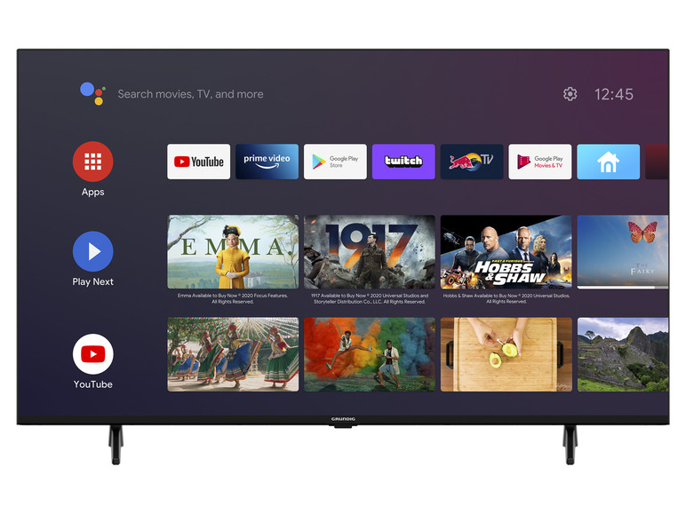 23 LDL Android UHD TV Smart Zoll, 4K, GRUNDIG »VLX BW2T00«, 43