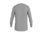 Graues Herren-Langarmshirt, Rückansicht.
