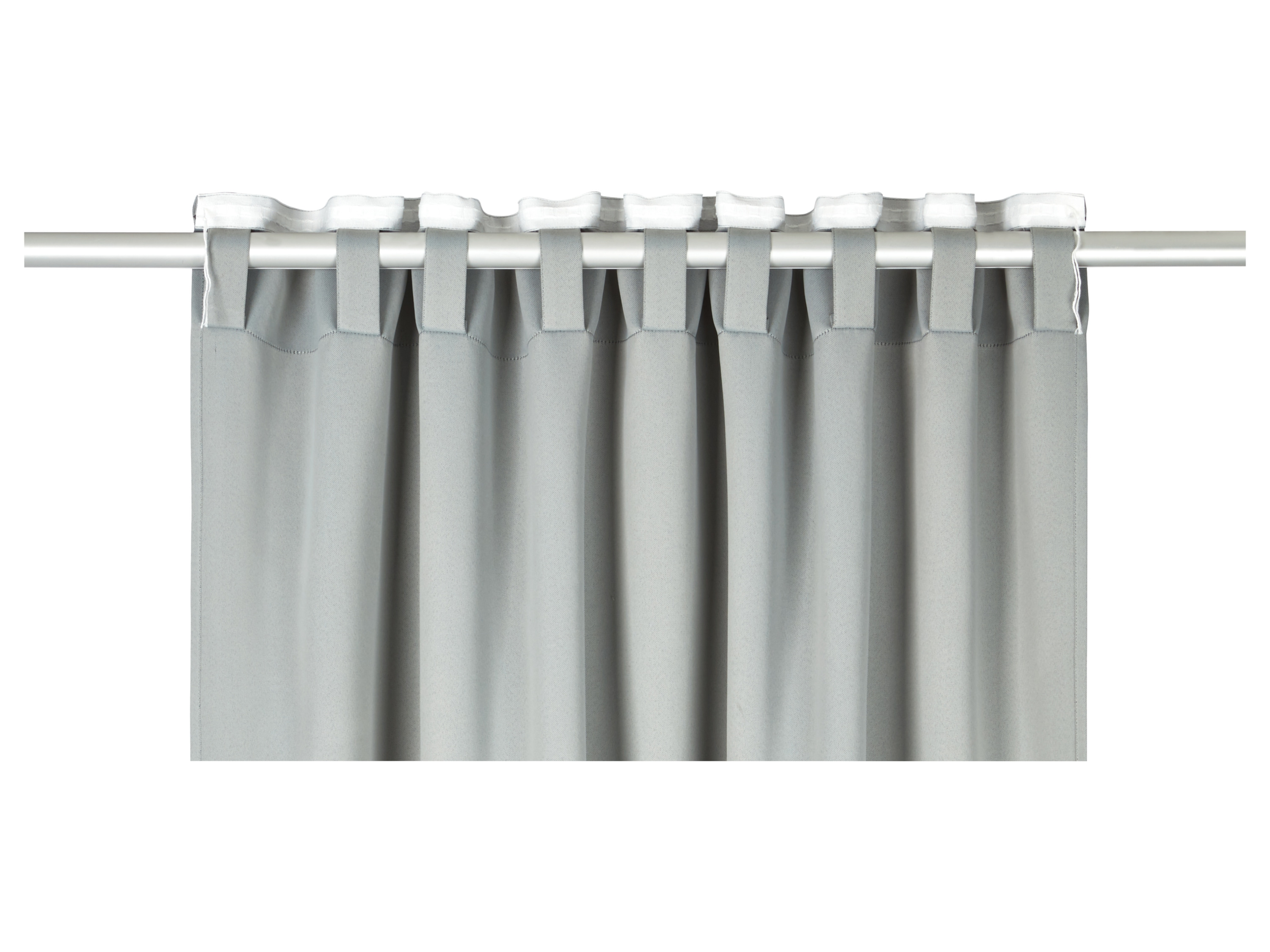 Thumbnail - LIVARNO home Vorhangschal, 2 Stück, abdunkelnd  (Grau)