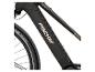 Schwarzes E-Bike mit goldenen Akzenten, Reifen mit Aufschrift „GREEN SHIELD 3MM“.