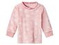 Rosa Baby-Sweatshirt mit Schneeflockenmuster