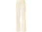 Cremefarbene Hose mit elastischem Bund