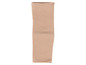 Eine beige, elastische Kniebandage zur Unterstützung.