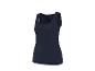 Dunkelblaues Damen-Tanktop mit Rundhalsausschnitt.