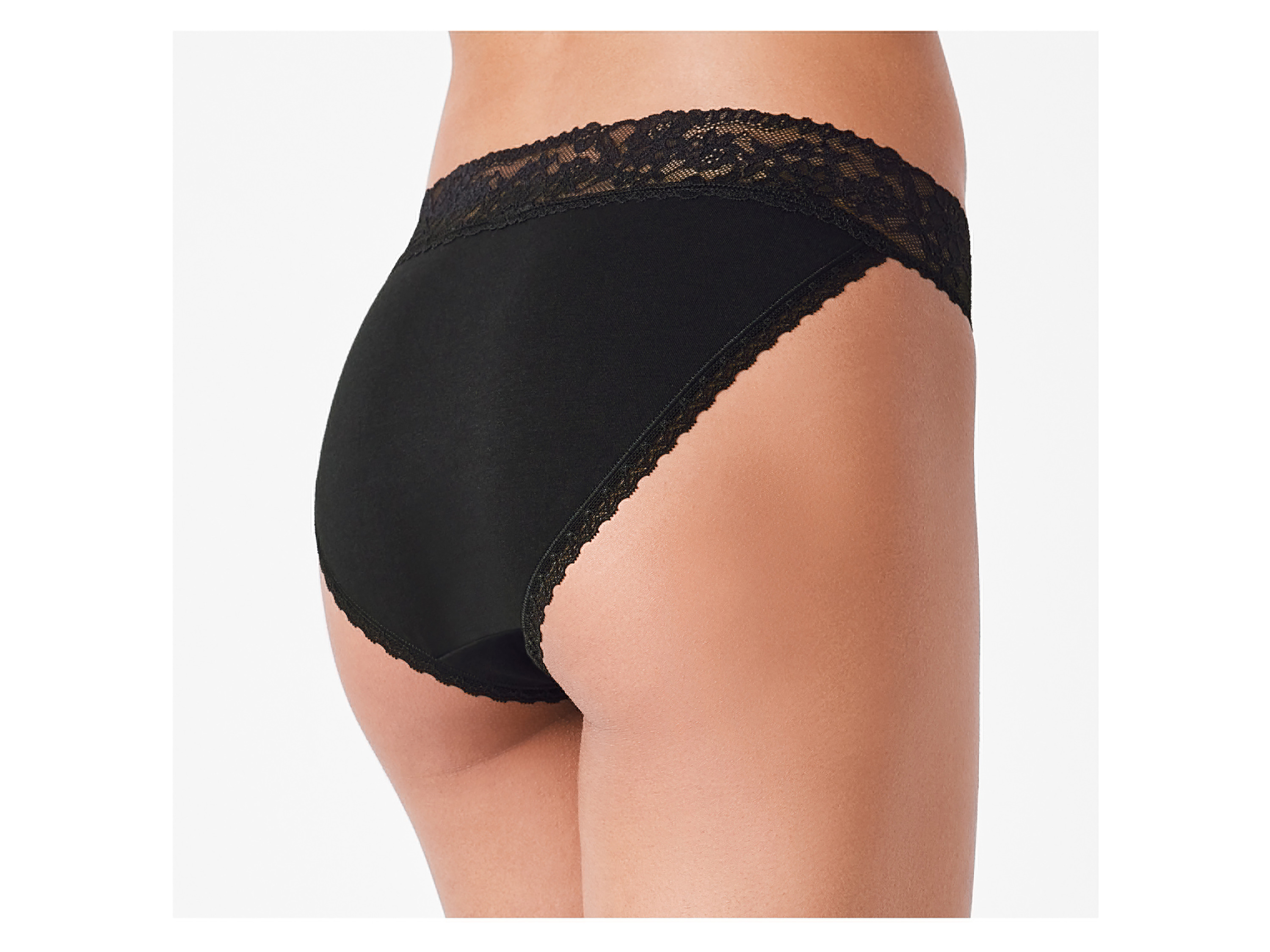 Thumbnail - esmara® Damen Slips mit Spitze, 5 Stück (Schwarz, XS (32/34))