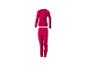 Fuchsia Kinder-Thermo-Set mit Langarmshirt und Leggings.
