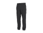 Dunkelgraue Cargohose mit elastischem Bund und Seitentaschen.