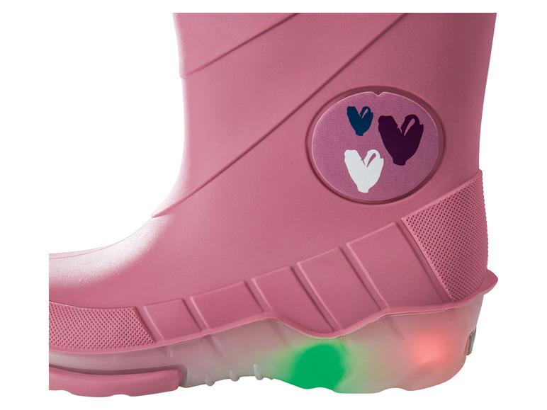 Gehe zu Vollbildansicht: lupilu® Kleinkinder Mädchen Regenstiefel mit coolem Blink-Effekt - Bild 12