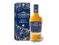Flasche Highland Single Malt Scotch Whisky und ihre blau-goldene Verpackung.