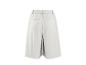 Damen-Culottehose in Creme mit weitem Bein, elastischem Bund und Taschen.