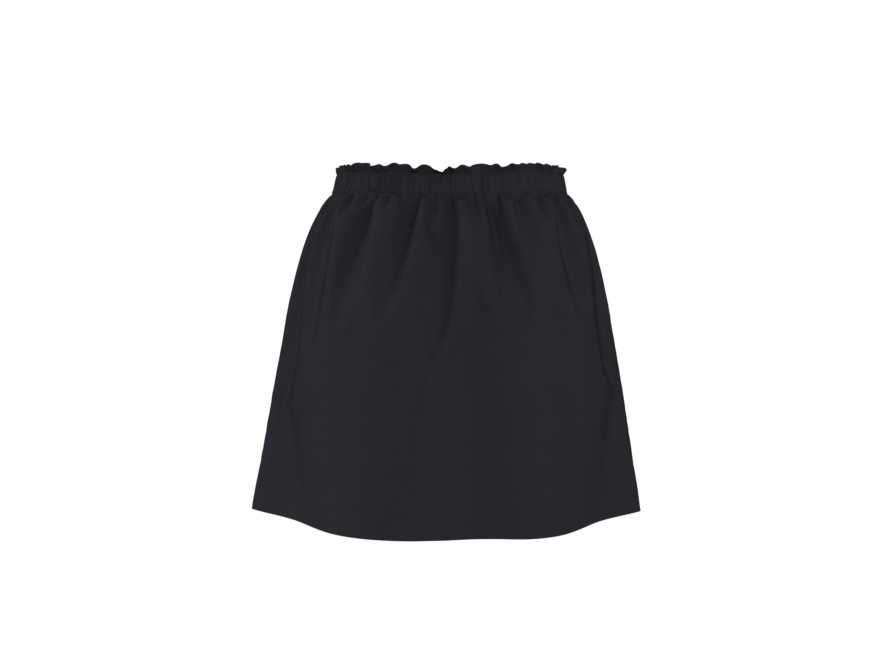 ESMARA® Damen Minirock mit Leinen (Schwarz, XS (32/34)) – Bild 4 von 4