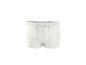 Weiße Herren-Boxershorts mit grauen Nähten.