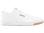 Weißer Low-Top-Sneaker mit Gummisohle