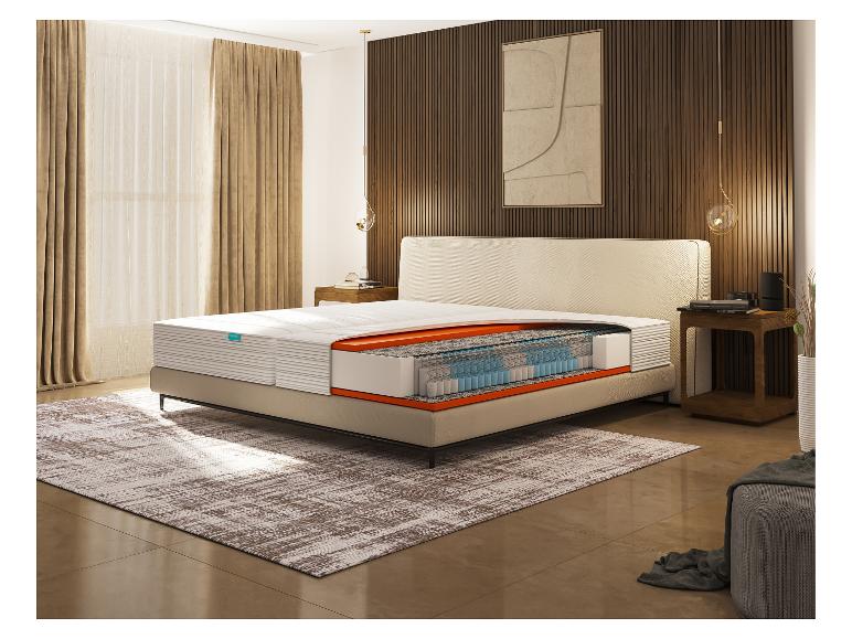 HN8 SCHLAFSYSTEME 7-Zonen Taschenfederkern-Matratze „Dynamic TFK“ mit Hybridschaum im Schlafzimmer.
