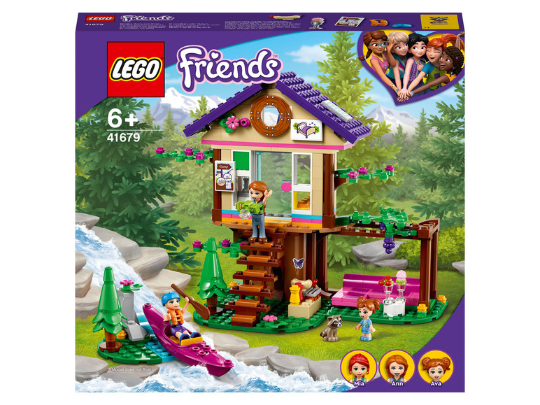 LEGO Friends Baumhaus mit Kanu, Figuren und Zubehör.