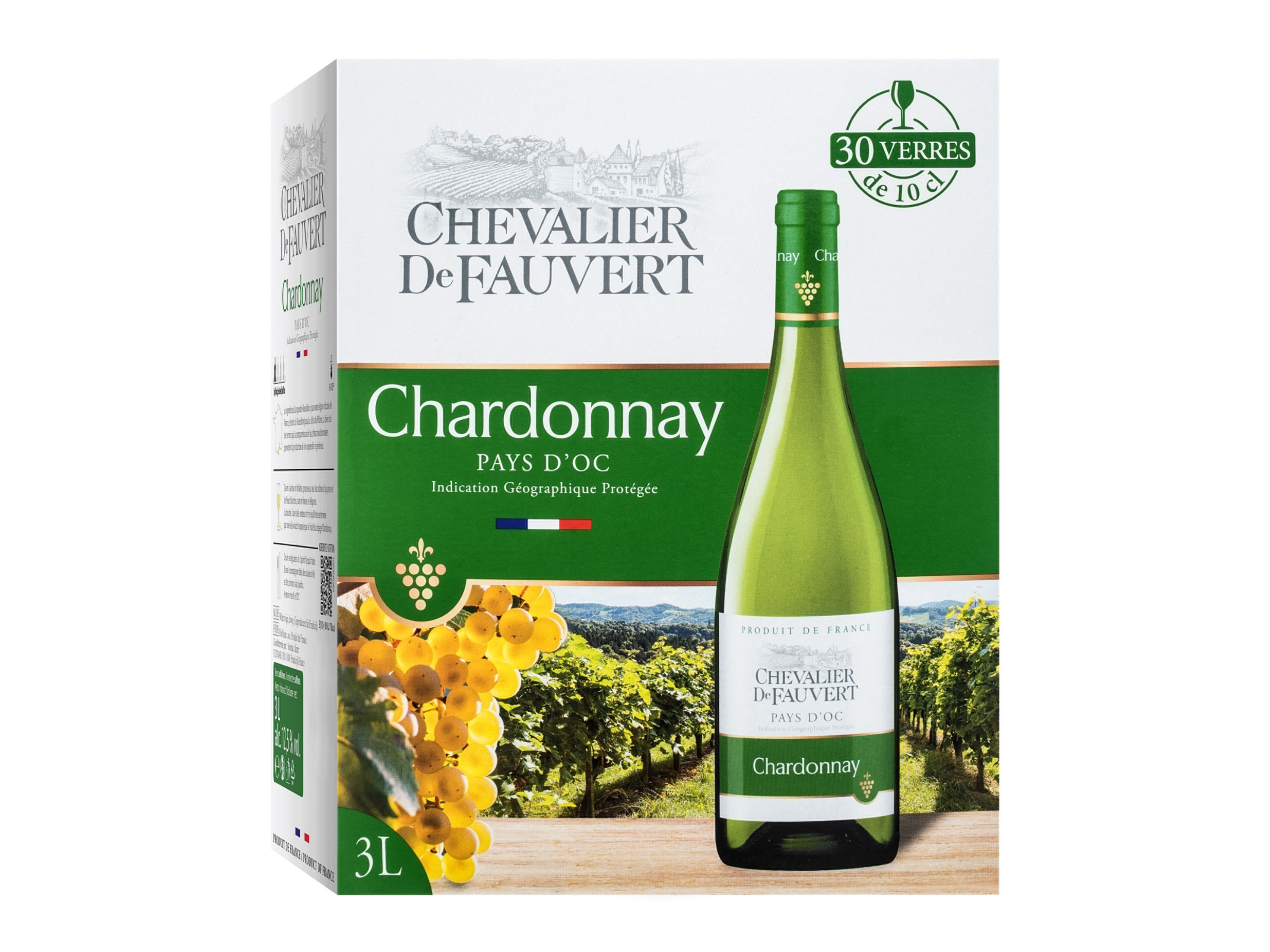 Lidl Wein-Angebot - Chevalier de Fauvert Chardonnay Pays d´oc IGP trocken, Weißwein 2025
