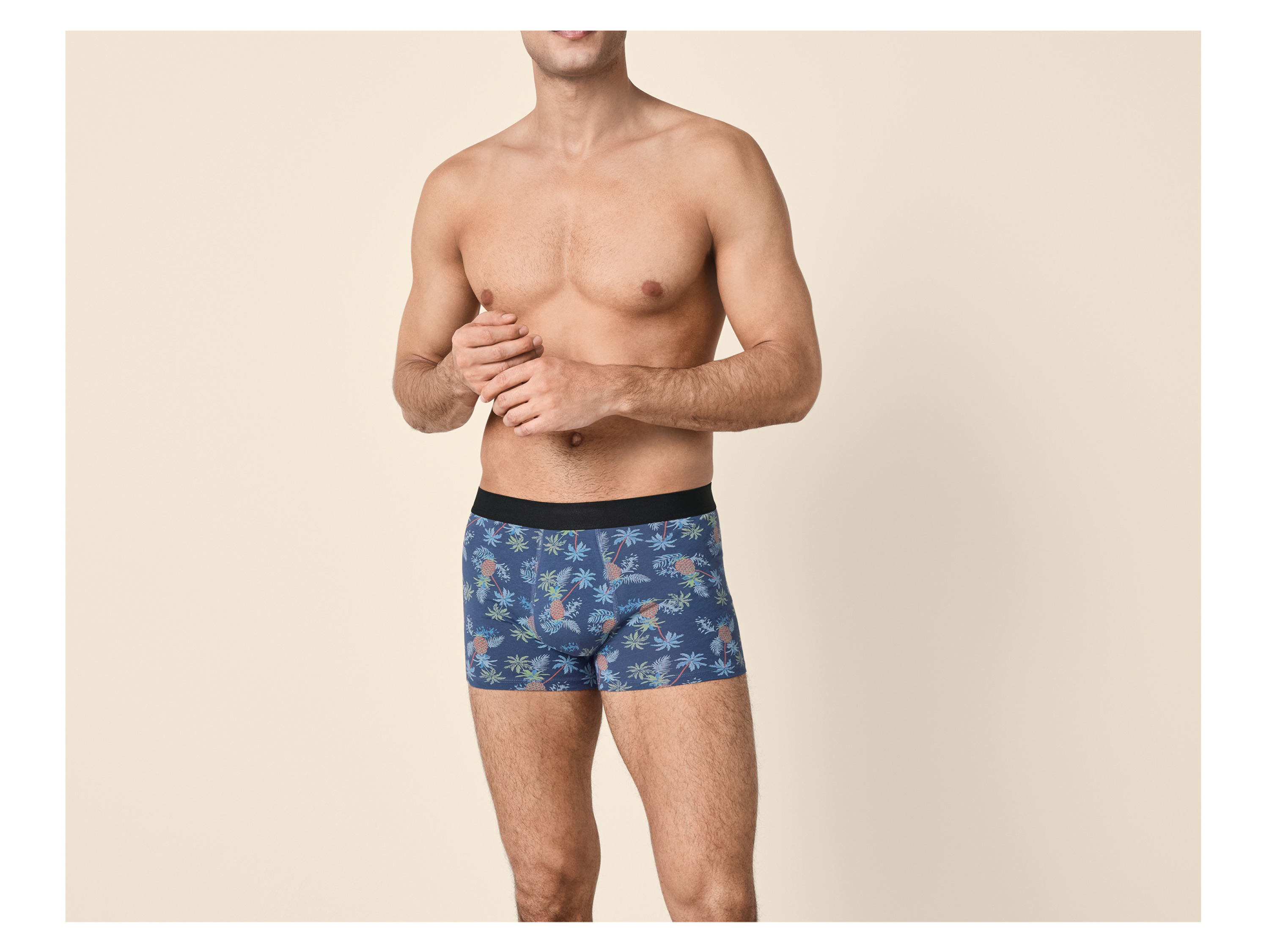 ESMARA MEN Herren Boxer, 3 Stück (schwarz/blau/grau, 5/M) – Bild 2 von 4