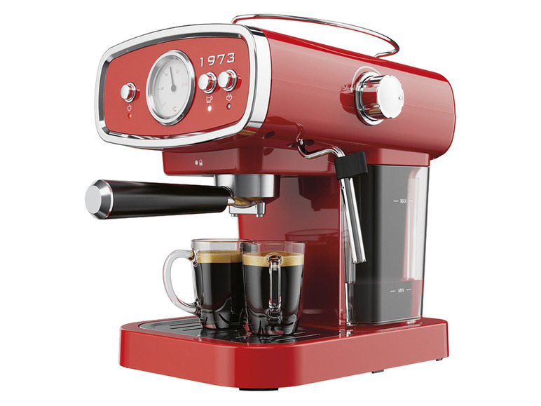 Gehe zu Vollbildansicht: SILVERCREST® KITCHEN TOOLS Espressomaschine »SEML 1050 A1«, 2-in-1, 1050 W - Bild 4