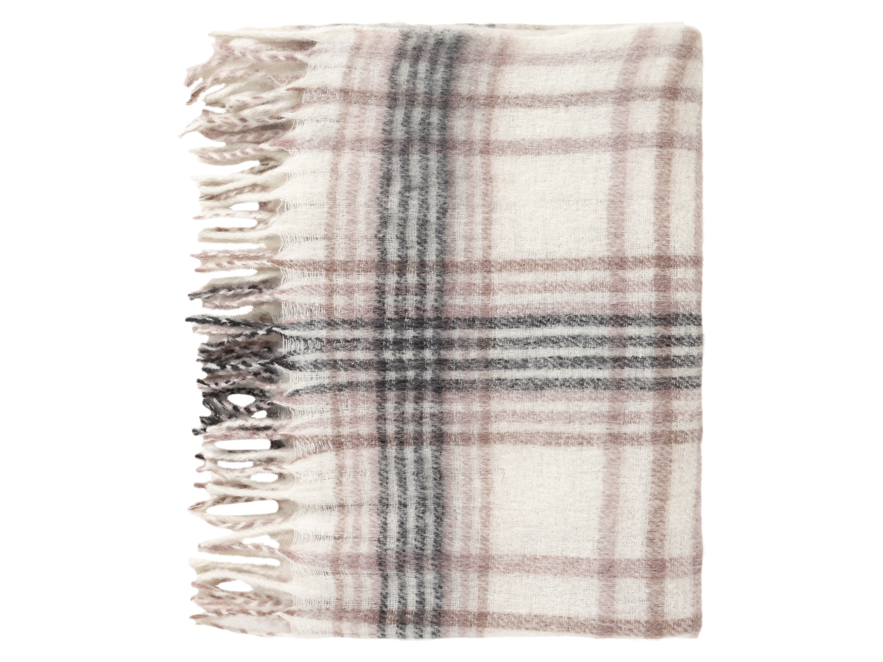 Thumbnail - LIVARNO home Decke Jacquard (hell/karo)