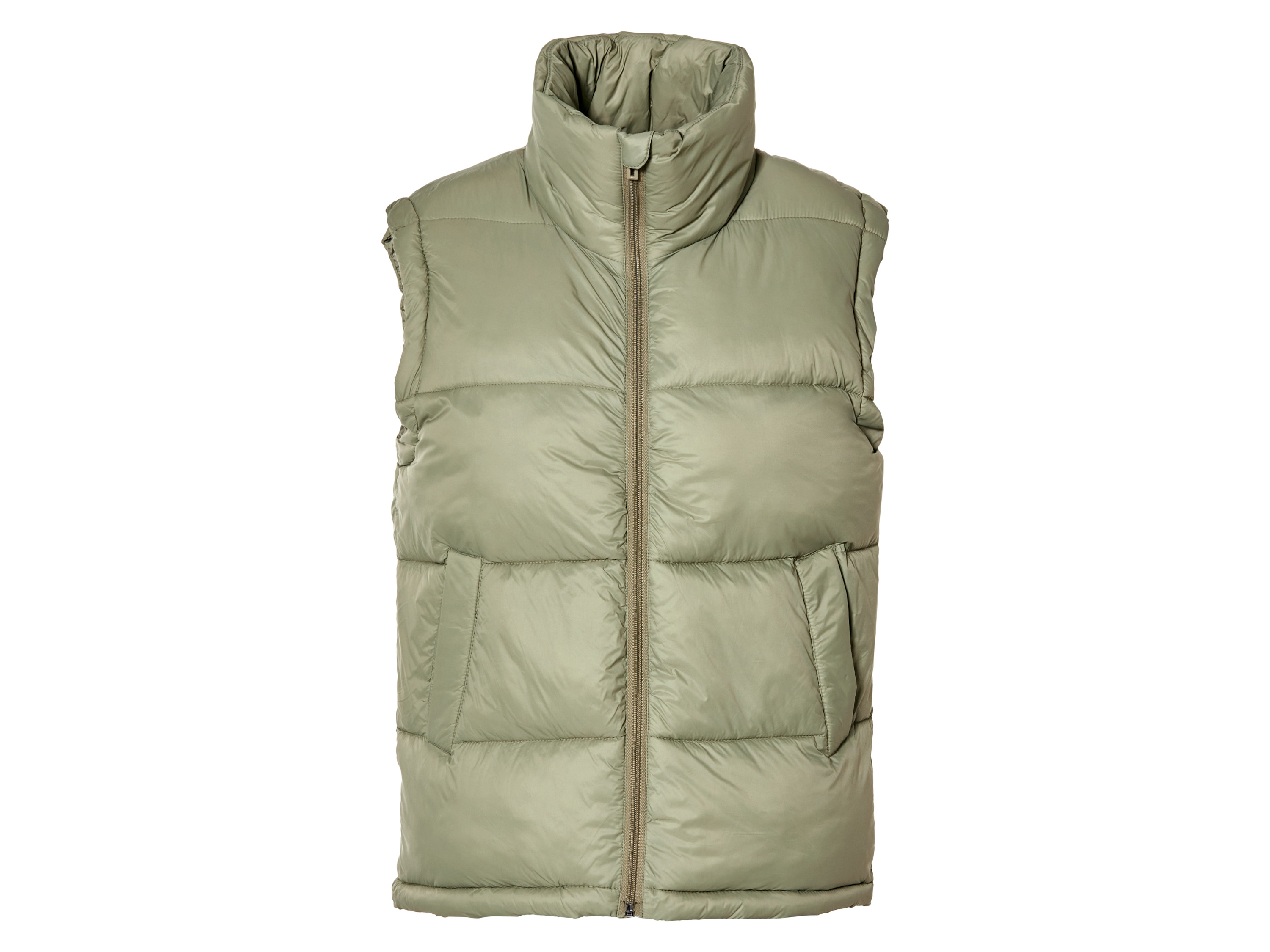ESMARA® Damen Steppweste, wasserabweisendes Obermaterial (Khaki, M(40/42))
