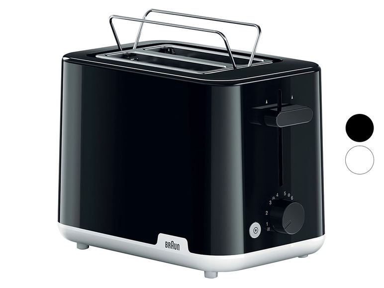 Gehe zu Vollbildansicht: BRAUN Toaster »HT1010WH«, Aufwärm- und Auftaufunktionen - Bild 1