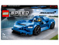 LEGO Speed Champions Set mit einem blauen McLaren Elva Rennwagen.