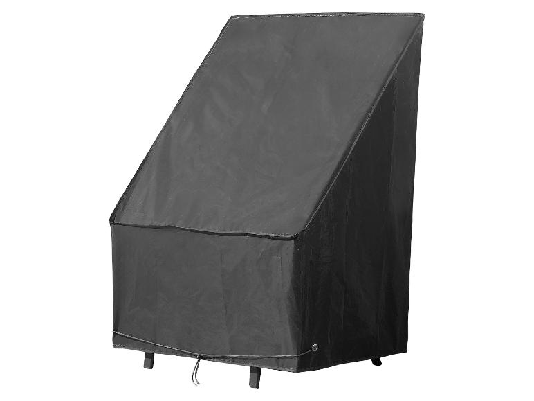 Schwarze Schutzhülle für Gartenmöbel, mit Kordelzug