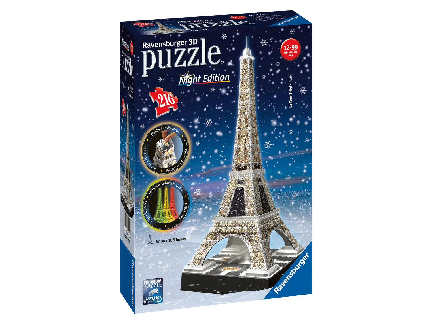 Ravensburger 3D Puzzle Gebäude leuchtend (Eiffelturm) | 04005556805419 Ravensburger 3D Puzzle Gebäude leuchtend (Eiffelturm) | 04005556805419