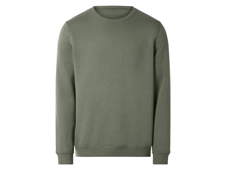 Grünes Sweatshirt mit Rundhalsausschnitt