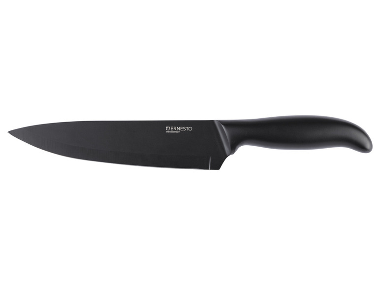 Gehe zu Vollbildansicht: ERNESTO® Messer aus Edelstahl, schwarz - Bild 4