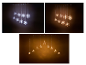 LED-Lichterketten in Schneeflocken- und Sternform in Weiß und Warmweiß.