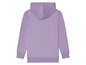 Lilafarbener Hoodie mit Kapuze