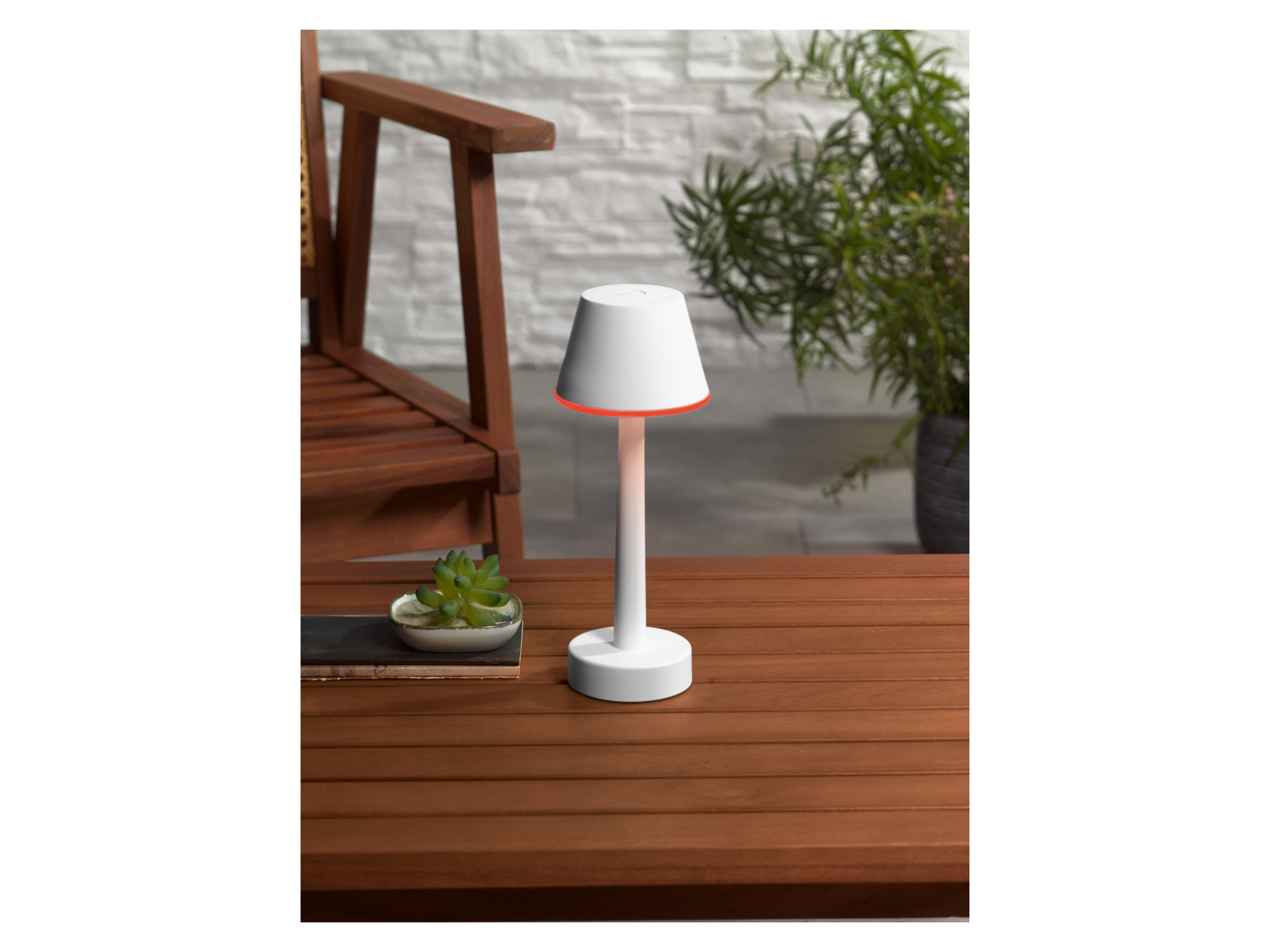 Thumbnail - LIVARNO home Tischleuchte - Touchumschalter Akku 24cm RGB LED (Weiß)