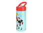 Eine blaue Wasserflasche mit Mickey Mouse