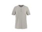 Hellbeiges Kurzarm-Henley-T-Shirt für Herren