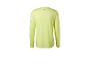 Herren Neongelbes Langarm-Sport-T-Shirt, Rückansicht.