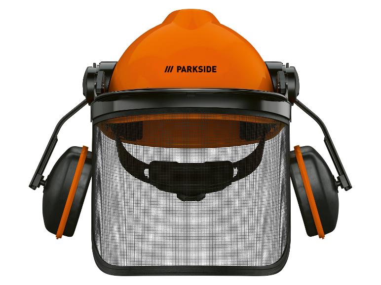 PARKSIDE Schutzhelm mit Gehörschutz und Netzvisier