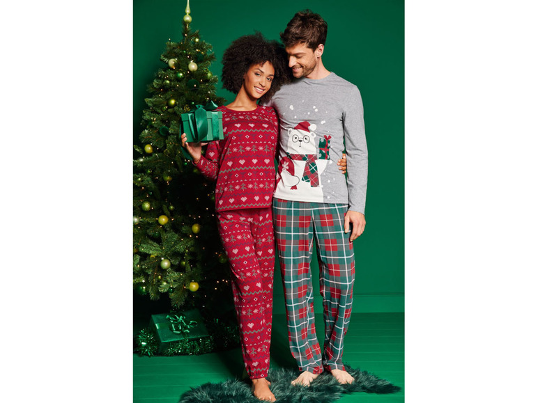 Gehe zu Vollbildansicht: esmara Damen Pyjama mit weihnachtlichen Motiven - Bild 8