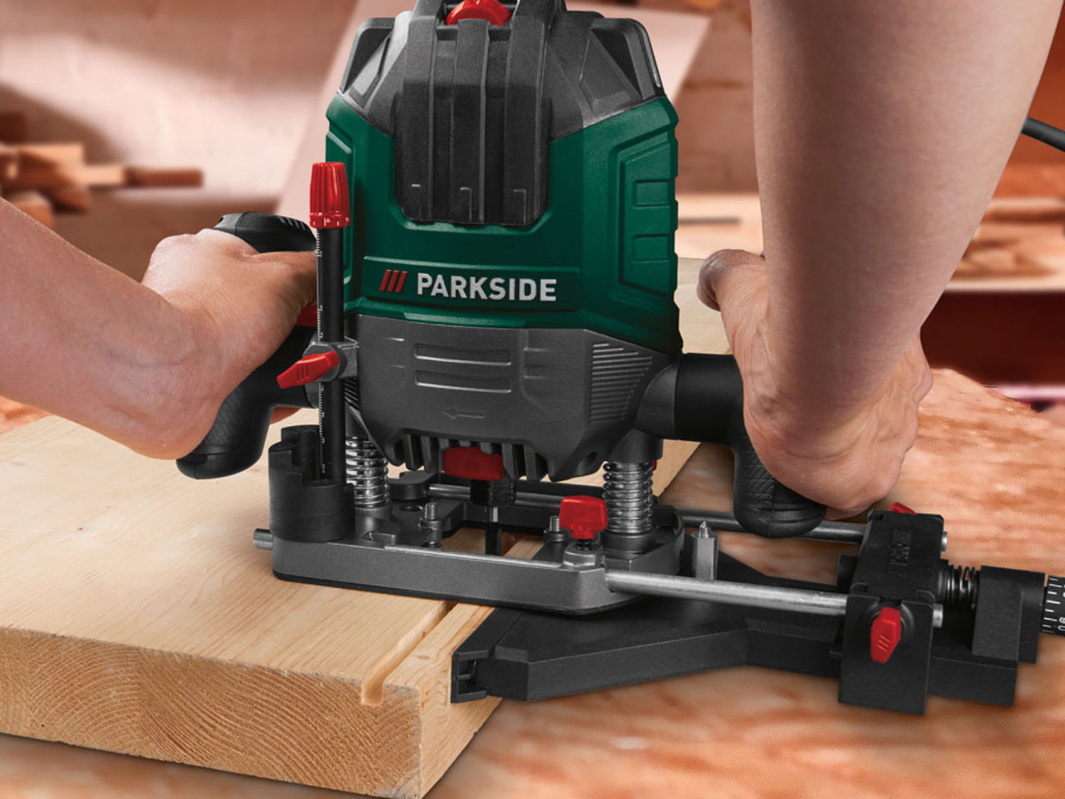 PARKSIDE® Oberfräse-Set »POF 1200 D3«, Fräsbits 6 mit