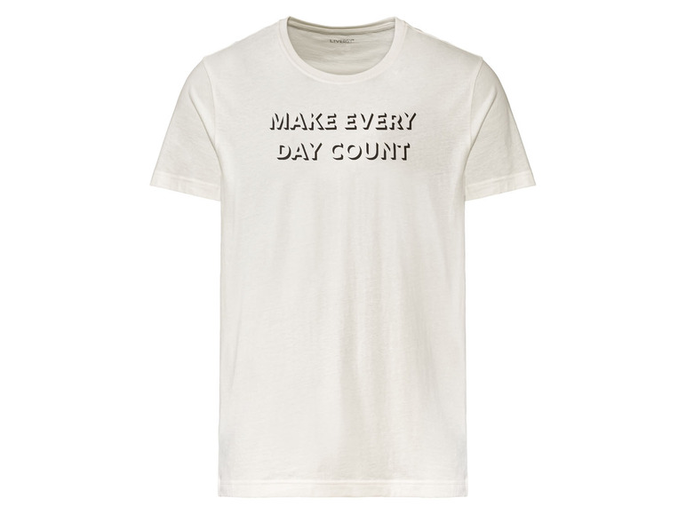 Gehe zu Vollbildansicht: LIVERGY® Herren T-Shirt, 2 Stück, körpernah geschnitten, mit Rundhalsausschnitt - Bild 3