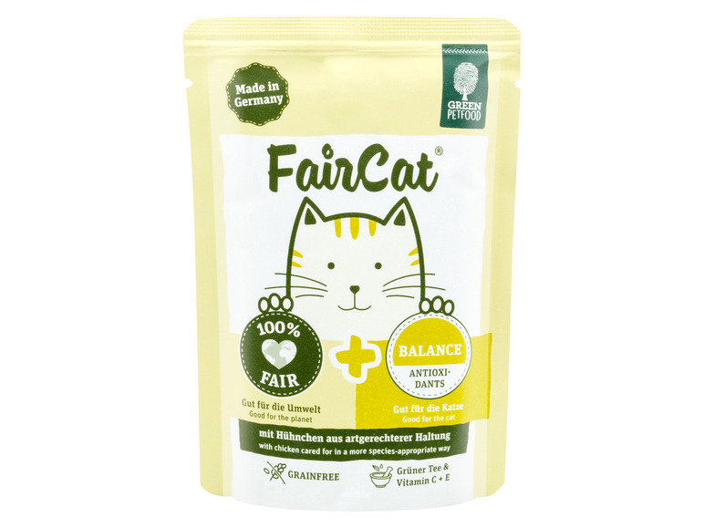 Gehe zu Vollbildansicht: Green Petfood FairCat Katzennassnahrung Balance, 8 x 85 g - Bild 2