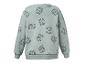 Hellgrünes Kinder-Sweatshirt mit Löwenkopfmuster.