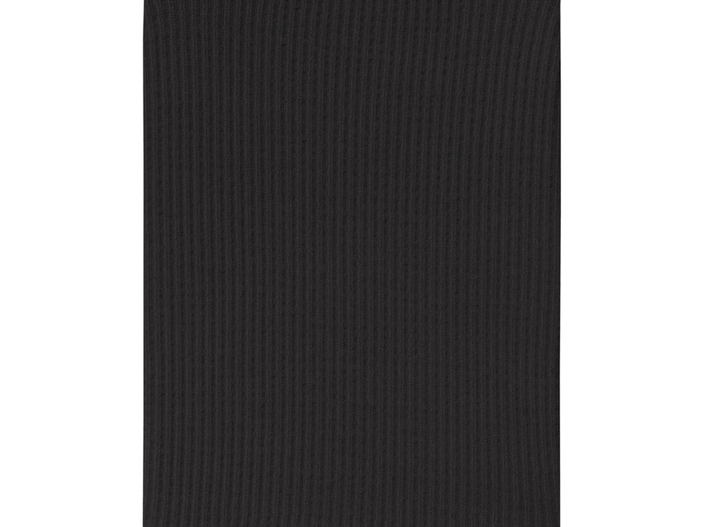 Schwarzer Rippstoff für Kleidung.